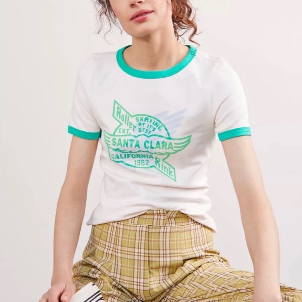 Lot 2 Anthropologie Ringer Shirts